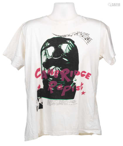 1977, Vivienne Westwood and Malcolm McLaren: A 'Cambridge Rapist' T-shirt,