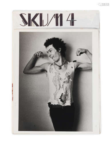 1977, Punk: 'Skum' No.4 fanzine original artwork,