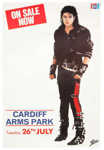 Michael Jackson: A concert poster