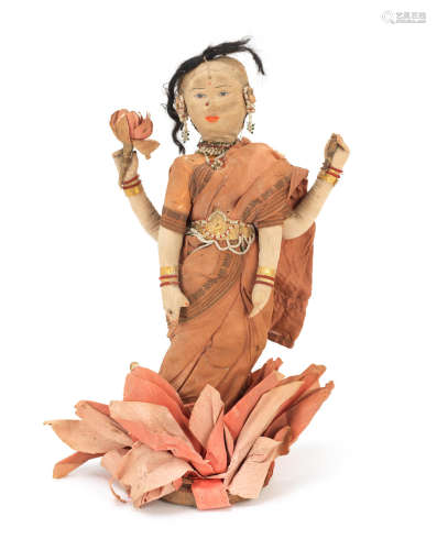 1967, 2 The Beatles: The original Hindu Goddess Lakshmi doll from the iconic album cover for Sgt. Pepper's Lonely Hearts Club Band,