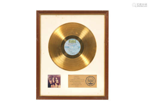 early 1970s,  Emerson, Lake & Palmer: A 'Gold' award for the album Trilogy,