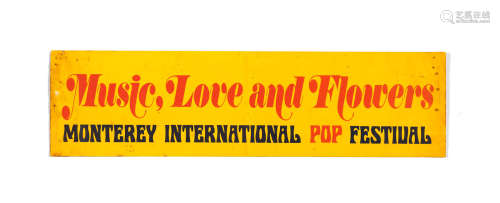 June 1967, Monterey International Pop Festival: A crack-back sticker,