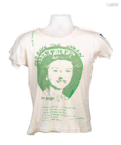 1977, Vivienne Westwood and Malcolm McLaren: A 'God Save The Queen' T-shirt,