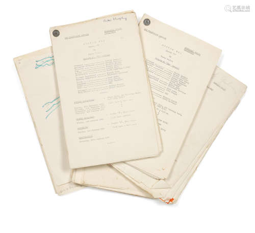 BBC television service, 1963-1964, 5 Doctor Who: four rehearsal scripts for Serial 'B' The Daleks,