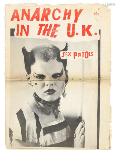 1976, Sex Pistols: 'Anarchy In The U.K.' fanzine