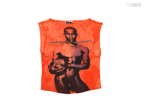 1975-76, Vivienne Westwood and Malcolm McLaren: A 'Naked Footballer' T-shirt,