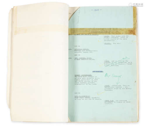 ITC Entertainment / AP Films, 1964, Stingray: A rare, original Pilot script and merchandise sheet,