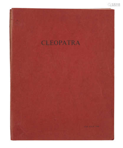 20th Century Fox, 1963, Cleopatra: an original shooting script,