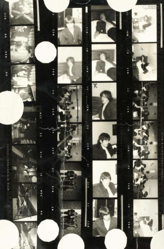 1964, The Rolling Stones and Marianne Faithfull: A contact sheet of 25 black and white images and 5 vintage prints,