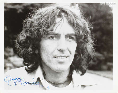 circa 1976, George Harrison: An autographed publicity photograph,