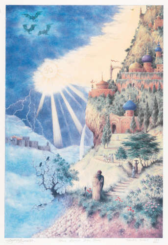 Genesis Publications, 1987, George Harrison: 'Here Comes The Sun' lithograph,