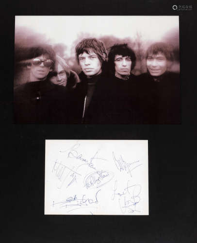 1967,  The Rolling Stones: A set of autographs,