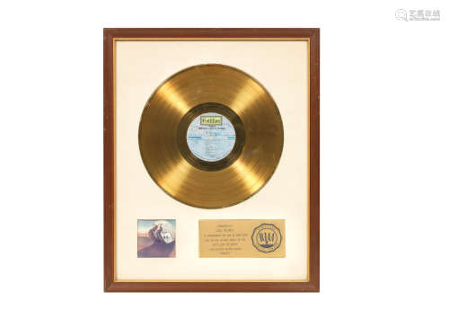 early 1970s, Emerson, Lake & Palmer: A 'Gold' award for the album Tarkus,