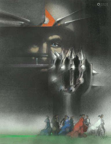 United Artists, 1975, Rollerball: Original poster artwork by Bob Peak,