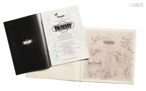 2 The Who: Two signed programmes for Tommy,