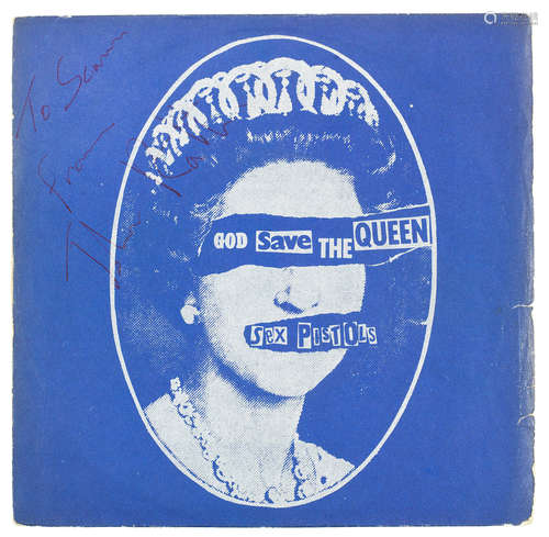 1977, Sex Pistols: An autographed single, 'God Save The Queen'/'Did You No Wrong',