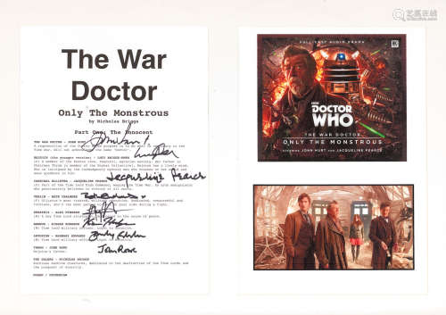 the script recorded in 2006, Doctor Who: A Galliffrey Series III script and The War Doctor signatures,