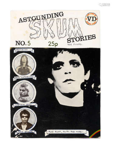 1977, Punk: 'Skum' No.5 original fanzine artwork,