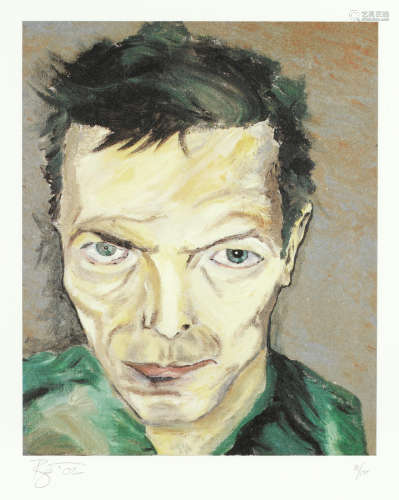 2002, David Bowie: Self-Portrait (Mustique) print,