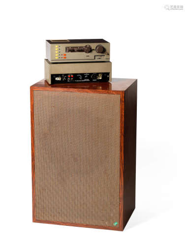 1970s, Cat Stevens: A pair of Lockwood speakers and Quad 405 amplifier,