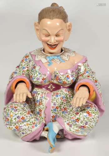 Meissen Style Nodder Figure by Ernst Bohne