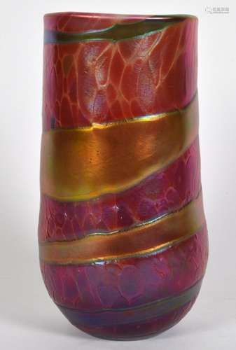 Charles Lotton Red Lava Art Glass '94