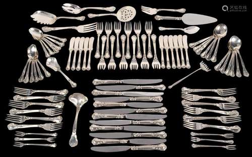 88 Pcs. Gorham Chantilly Sterling Flatware