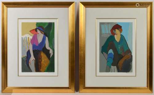 (2) Itzchak Tarkay Signed Serigraphs