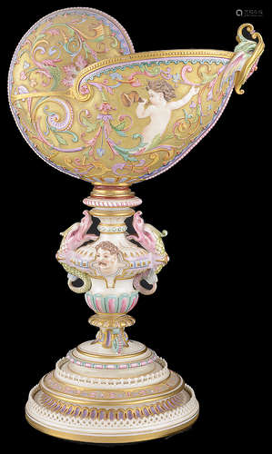 Royal Worcester Renaissance style centrepiece, circa 1878