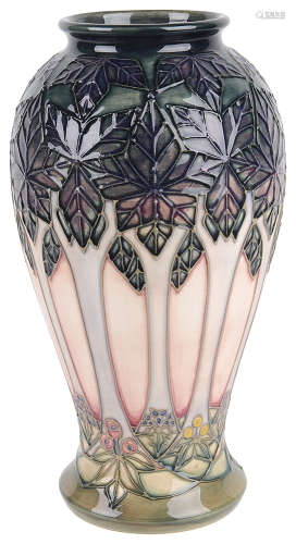 A contemporary Moorcroft 'Cluny' vase, circa 1995
