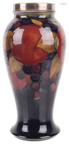 A Moorcroft 'Pomegranate' baluster vase, early 20th c.