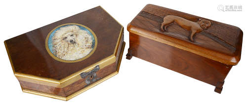 Two novelty trinket jewellery boxes(2)