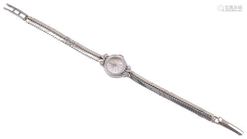 A 9ct white gold Certina ladies wristwatch