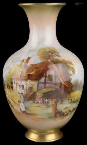 A Royal Worcester vase, circa 1910