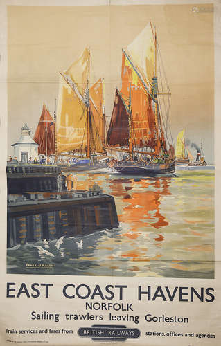 Railway poster East Coast Havens Norfolk, Frank Mason (Brit.1875-1965)