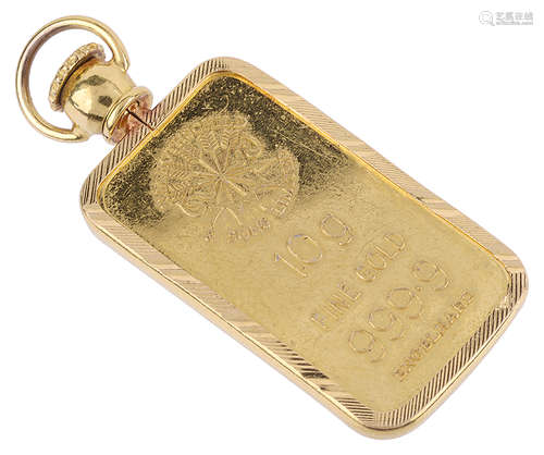 A Rothschild & Sons 10 gram fine gold ingot