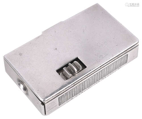 A Vict. silver taper holder/vesta case, hallmarked London 1875