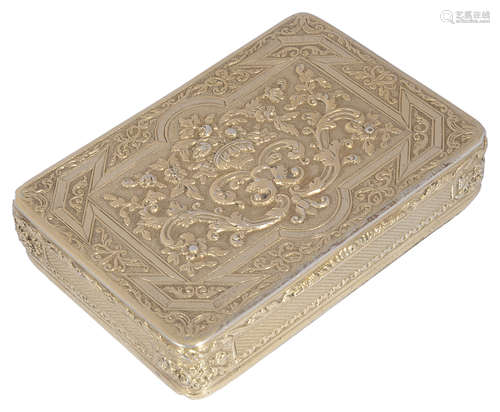 A Fr. silver gilt box, early 20th c.