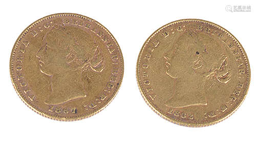 Two Queen Victoria gold full sovereigns, Sydney Mint(2)