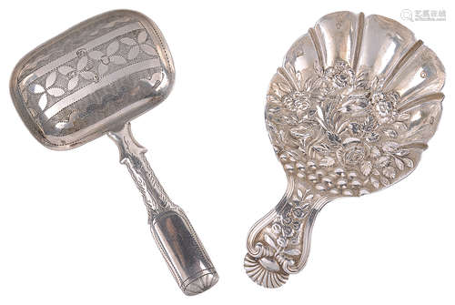 George IV silver caddy spoons by Joseph Willmore and Joseph Taylor(2)