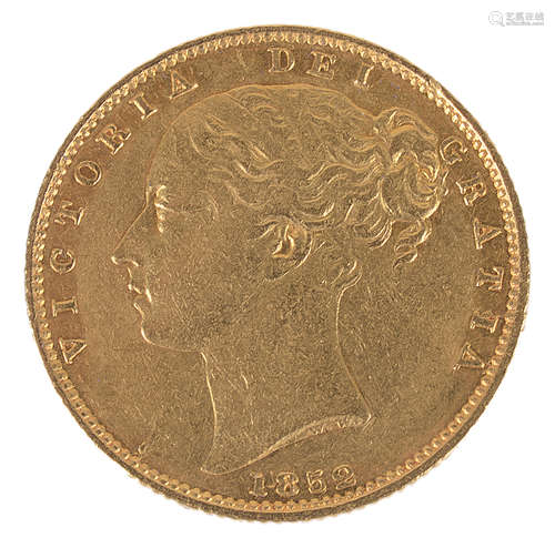 A Queen Victoria 1852 gold full sovereign