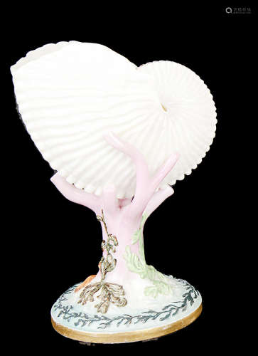 A Royal Worcester nautilus shell vase