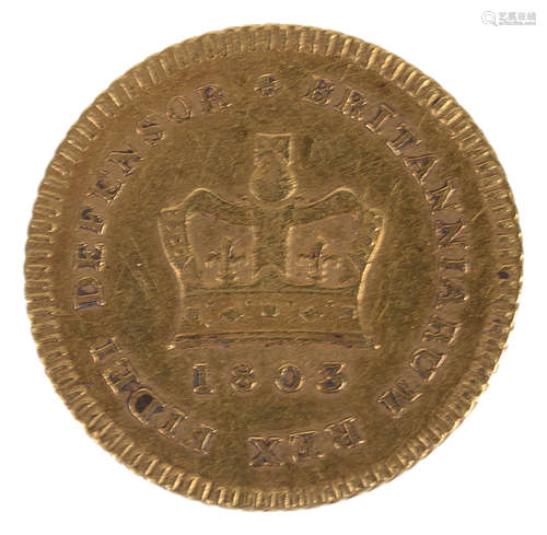 A George III 1803 gold Guinea