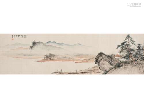 黄般若（1901～1968） 山水 横披 设色绢本
