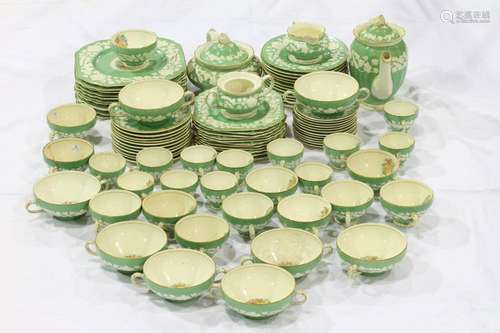 ONE SET OF VINTAGE GEORGE JONES AND SONS CHINA WARE MADE IN ENGLAND(TOTAL 96 ITEMS AND MEASURE BY THE LARGEST ITEM)L:8