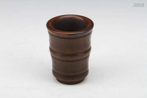 [CHINESE]HORN CARVING WINE CUP W:2.75