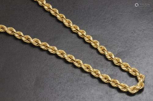 Collar de oro amarillo de 18 K. realizado en forma