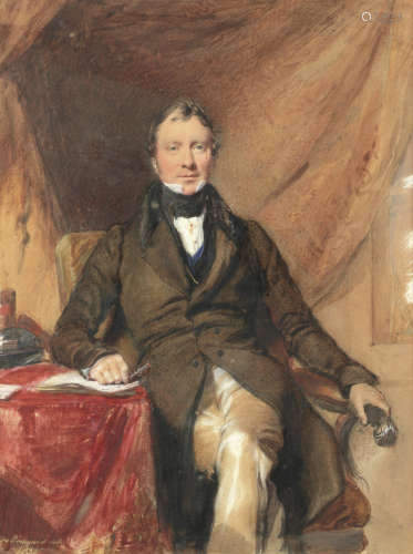 Portrait of a gentleman George Richmond, RA(British, 1809-1896)