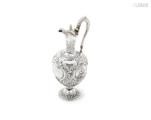 by Martin Hall & Co, Sheffield 1868  A Victorian silver ewer