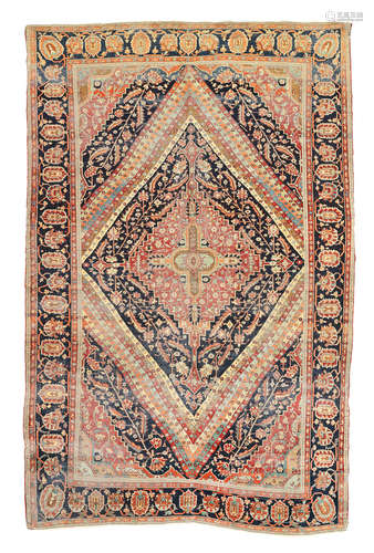 223cm x 141cm A Mohtashem Kashan carpet